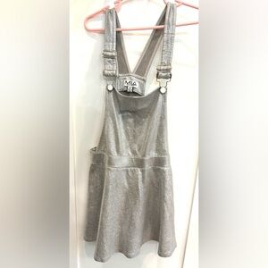 MIA Shiny Silver Kids Overalls skirt